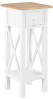 vidaXL Beistelltisch Wei&szlig; 27 x 27 x 65,5 cm Holz