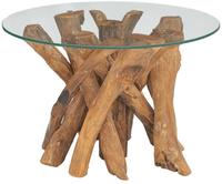 vidaXL Couchtisch Massivholz Teak Treibholz 60 cm