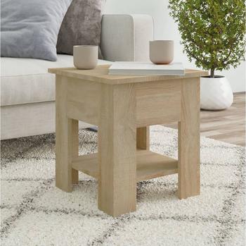 vidaXL Couchtisch Spanplatte V4 Sonoma-Eiche 40x40x42 cm (810274)