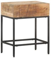 vidaXL Beistelltisch 40x30x50 cm Raues Mango-Massivholz
