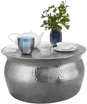 Wohnling Couchtisch Wohnzimmertisch Rund Silber (WL5.454)