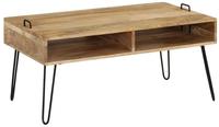 vidaXL Couchtisch Massivholz Mango 100x60x45 cm