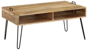 vidaXL Couchtisch Mangoholz Massiv 6 Braun (246020)