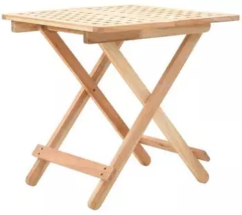 vidaXL Klappbarer Beistelltisch Walnussholz Massiv 50x50x49 cm (247105)