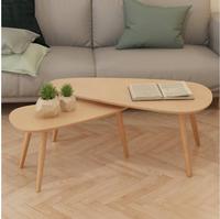 vidaXL 2-tlg. Couchtisch-Set Massivholz Kiefer Braun