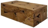 vidaXL Couchtisch 90x50x30 cm Teakholz Braun