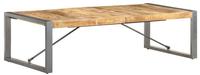 vidaXL Couchtisch 140x70x40 cm Raues Mangoholz