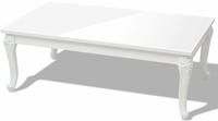 vidaXL Couchtisch 115&times;65&times;42 cm Hochglanz Wei&szlig;