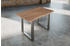 sam Esstisch Baumkante massiv Akazie stone 120 x 80 cm silber LAUREN