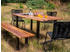 sam Outdoor-Baumkantentisch 180 x 90 cm Akazie U-Gestell Schwarz AVILA