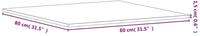vidaXL Tischplatte 80x80x1,5 cm Quadratisch Massivholz Buche