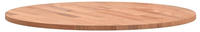 vidaXL Tischplatte &Oslash;60x1,5 cm Rund Massivholz Buche