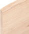 vidaXL Tischplatte 60x50x2 cm Massivholz Eiche Unbehandelt