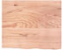 vidaXL Tischplatte Hellbraun 60x50x2 cm Massivholz Eiche Behandelt