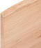 vidaXL Tischplatte Hellbraun 80x50x2 cm Massivholz Eiche Behandelt