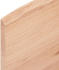 vidaXL Tischplatte 100x40x2 cm Massivholz Eiche Behandelt Baumkante