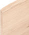vidaXL Tischplatte 100x50x2 cm Massivholz Eiche Unbehandelt