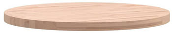 vidaXL Tischplatte Ø50x2,5 cm Rund Massivholz Buche