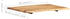 vidaXL Tischplatte Massivholz Akazie 80x(50-60)x2,5 cm
