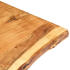 vidaXL Tischplatte Massivholz Akazie 80x(50-60)x2,5 cm