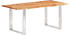 vidaXL Esstisch mit Baumkanten Akazie Masivholz 200 cm 3,8 cm