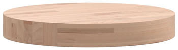 vidaXL Tischplatte Ø30x4 cm Rund Massivholz Buche