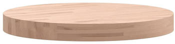 vidaXL Tischplatte Ø40x4 cm Rund Massivholz Buche