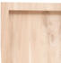 vidaXL Tischplatte 60x50x4 cm Massivholz Eiche Unbehandelt Baumkante