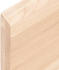vidaXL Tischplatte 80x40x4 cm Massivholz Eiche Unbehandelt