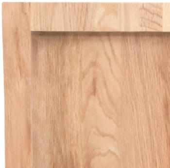 vidaXL Tischplatte Hellbraun 80x50x4 cm Massivholz Eiche Behandelt