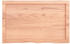 vidaXL Tischplatte Hellbraun 80x50x4 cm Massivholz Eiche Behandelt