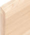 vidaXL Tischplatte 100x50x4 cm Massivholz Eiche Unbehandelt