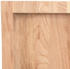 vidaXL Tischplatte Hellbraun 100x60x4 cm Massivholz Eiche Behandelt