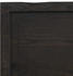 vidaXL Tischplatte Dunkelgrau 120x40x4 cm Massivholz Eiche Behandelt