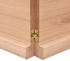 vidaXL Tischplatte 140x50x4 cm Massivholz Eiche Behandelt Baumkante