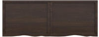 vidaXL Tischplatte Dunkelgrau 160x60x4 cm Massivholz Eiche Behandelt