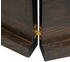 vidaXL Tischplatte Dunkelgrau 200x60x4 cm Eichenholz mit Baumkante