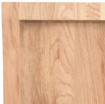 vidaXL Tischplatte Hellbraun 60x50x6 cm Massivholz Eiche Behandelt