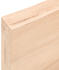 vidaXL Tischplatte 100x50x6 cm Massivholz Eiche Unbehandelt
