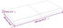 vidaXL Tischplatte Hellbraun 120x60x6 cm Massivholz Eiche Behandelt