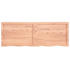 vidaXL Tischplatte Hellbraun 140x50x6 cm Massivholz Eiche Behandelt