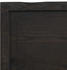vidaXL Tischplatte Dunkelgrau 180x60x6 cm Massivholz Eiche Behandelt