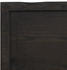 vidaXL Tischplatte Dunkelgrau 220x60x6 cm Massivholz Eiche Behandelt