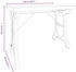 vidaXL Esstisch 110x65x82 cm Massivholz Tanne und Eisen