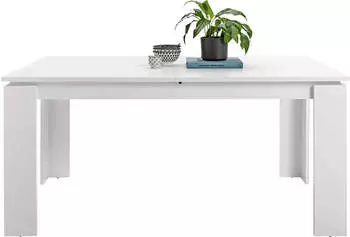 M&ouml;bel Kraft Esstisch ausziehbar wei&szlig; 160x76