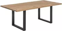 SIT Esstisch "Tops&Tables" mit Tischplatte aus Wildeiche, mit Baumkante we...