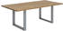 SIT Baumkante-Esstisch 120x80x76 cm 40 mm Wildeiche natur antiksilber 07107-82