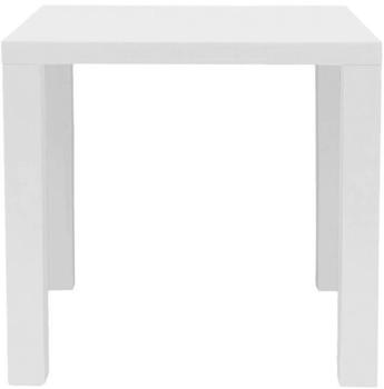 SalesFever Esstisch quadratisch 80x80 cm weiß Hochglanz lackiert 80x80x76 cm (398104)
