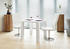 SalesFever Esstisch quadratisch 80x80 cm weiß Hochglanz lackiert 80x80x76 cm (398104)