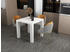 SalesFever Esstisch quadratisch 80x80 cm weiß Hochglanz lackiert 80x80x76 cm (398104)